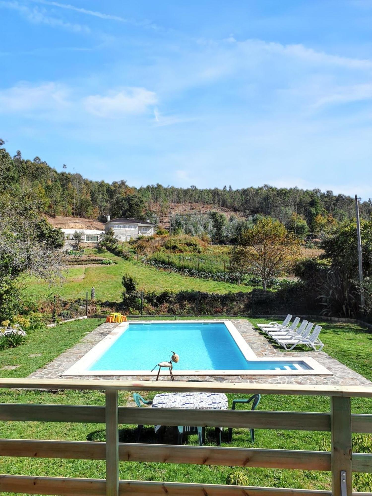 הוילה Urgueira  Welcoming House With Mountain View In Agueda Shared Pool מראה חיצוני תמונה